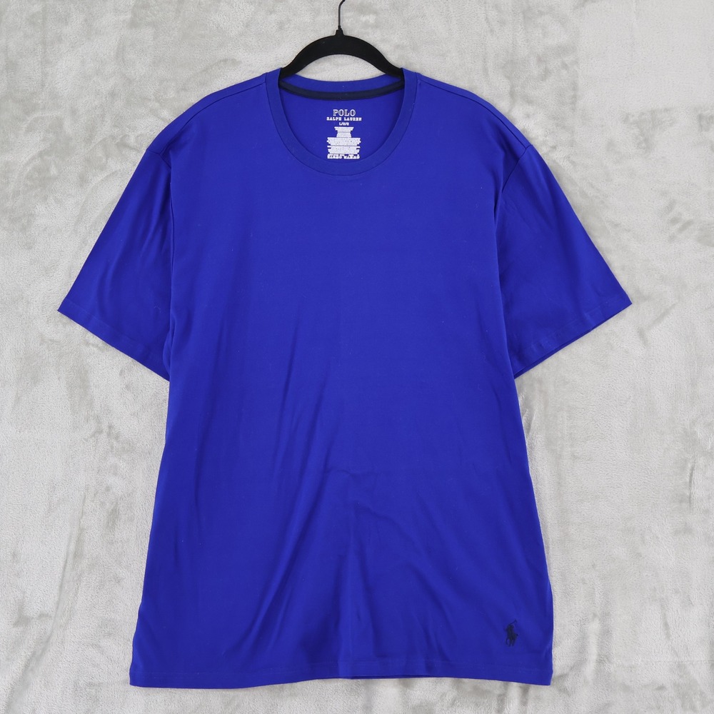 Polo Ralph Lauren T-Shirt Mens Large Blue Classic Fit Mercerized Cotton $45 NWT
